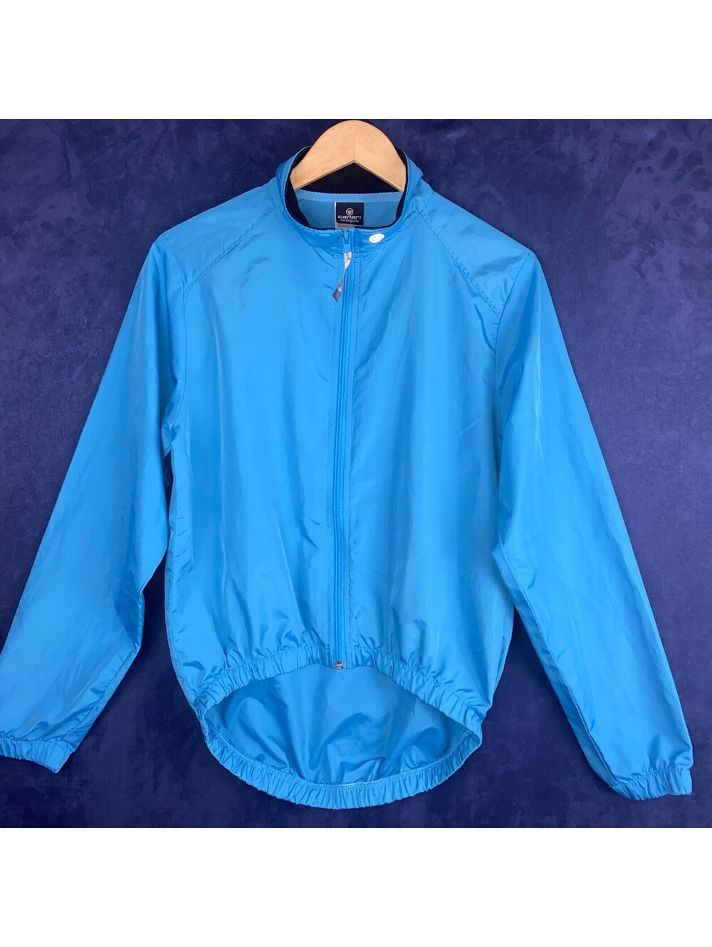 Canari Women's Medium Cycling Bike Microlight Shell Jacket Fiji Blue Full Zip